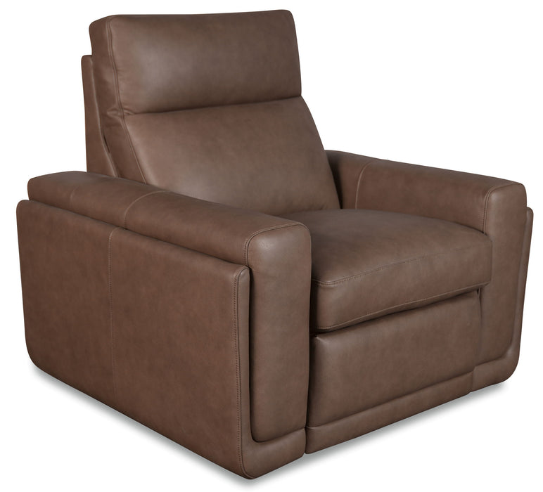 MS - Simone ZG Power Recliner With Power Headrest and BT speaker - Brown