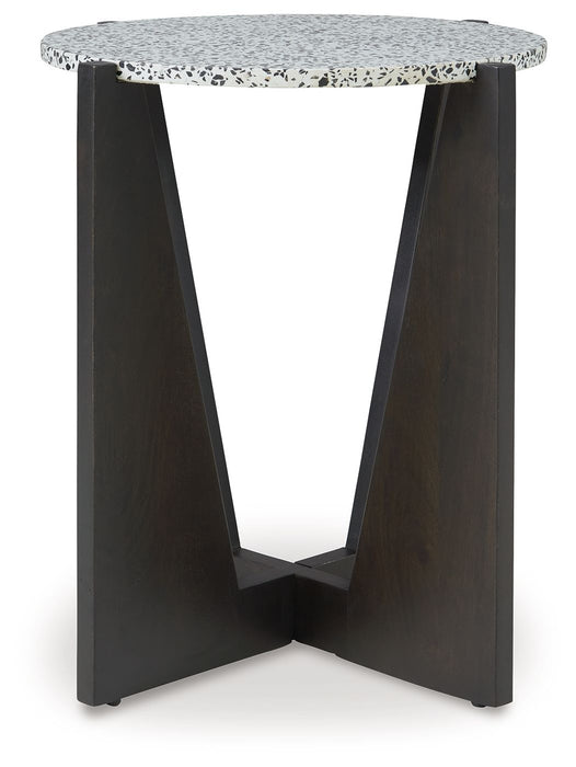 Tellrich - Accent Table - Black / White