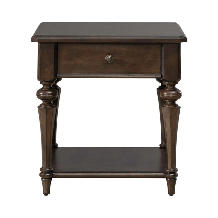 Arden Road - Drawer End Table - Satin Cherry