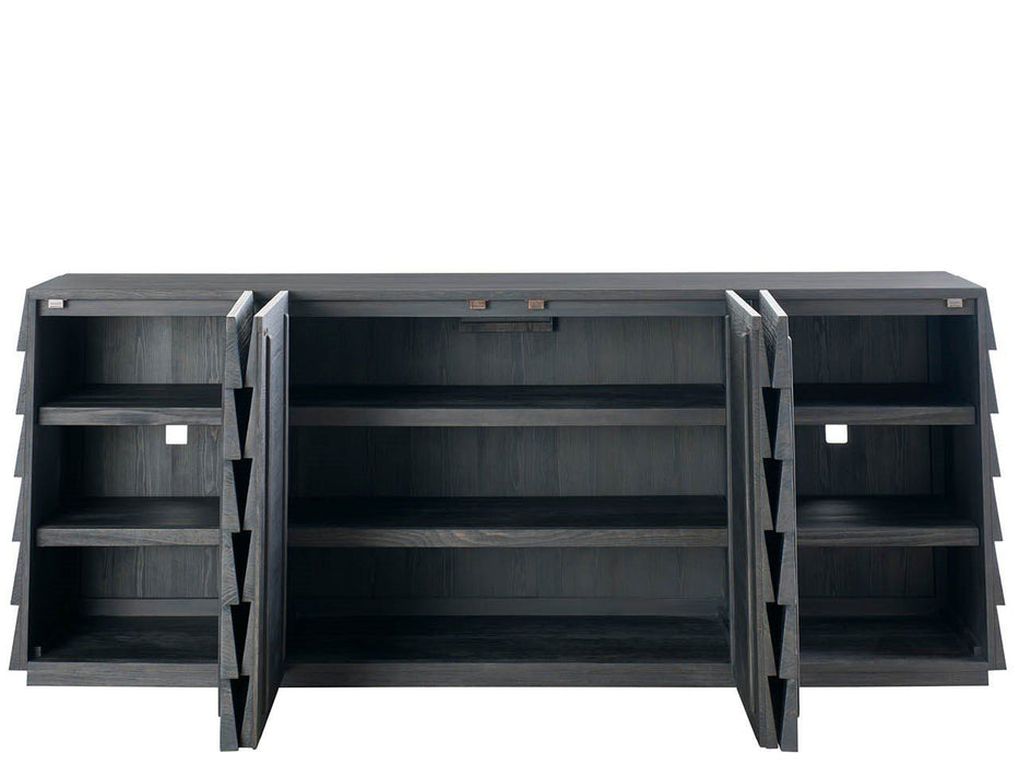Dwell - Basalt Lap Credenza - Dark Gray