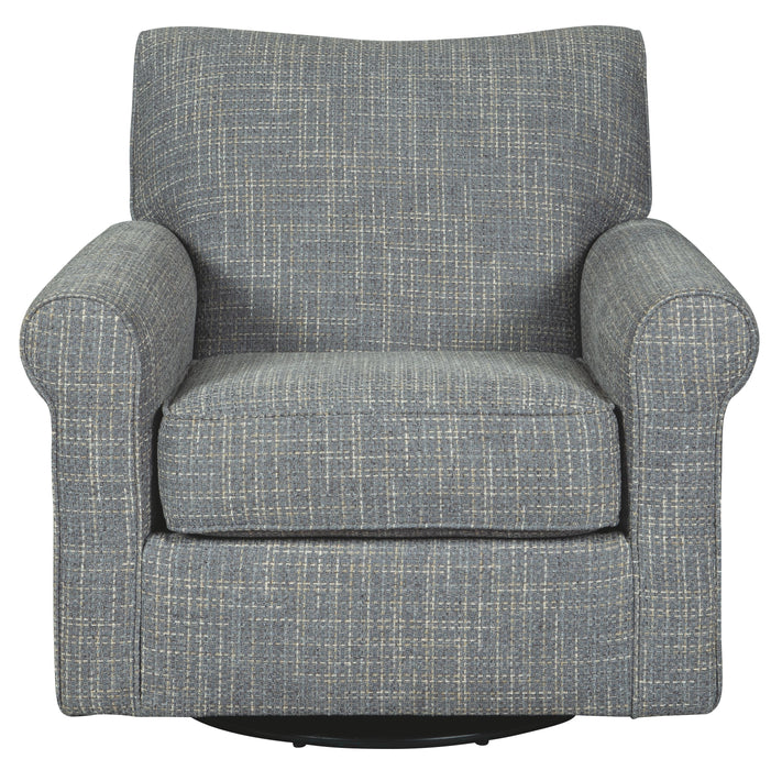 Renley - Swivel Glider Accent Chair - Ash