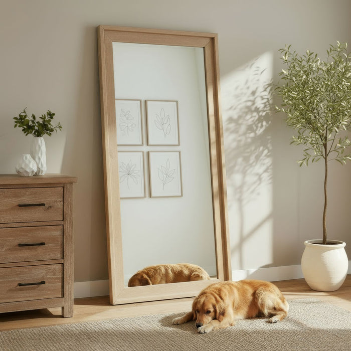 Proximity Place - Floor Mirror - Barley Buff