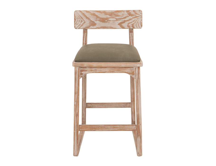Balam - 30" Upholstered Barstool (Set of 2) - Light Brown