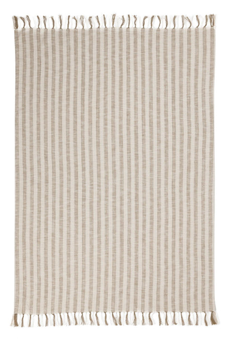 Linna - 50" x 70" Throw - Ivory / Natural