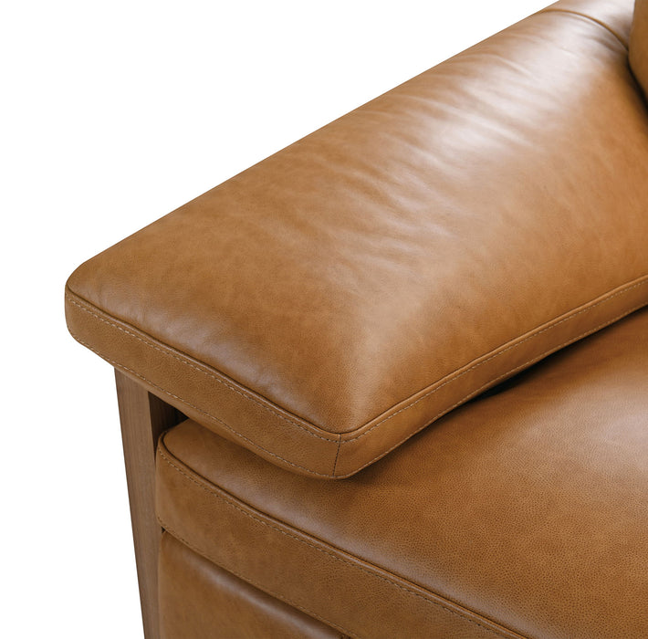 MS - Jericho Five-Piece Power Reclining Sectional - Light Brown