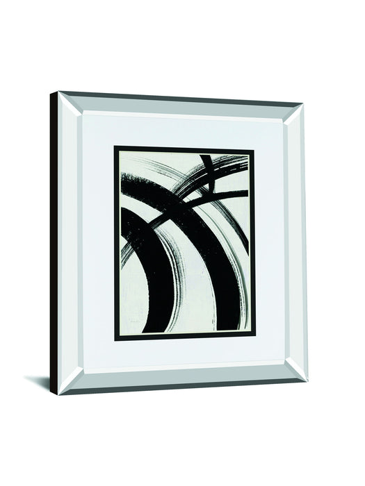 Spontaneous I By Farida Zaman Mirrored Frame - Gray