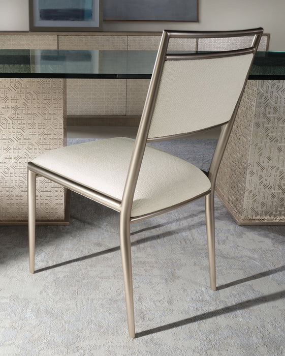 Geometry - Metal Side Chair - Radiance / Beige