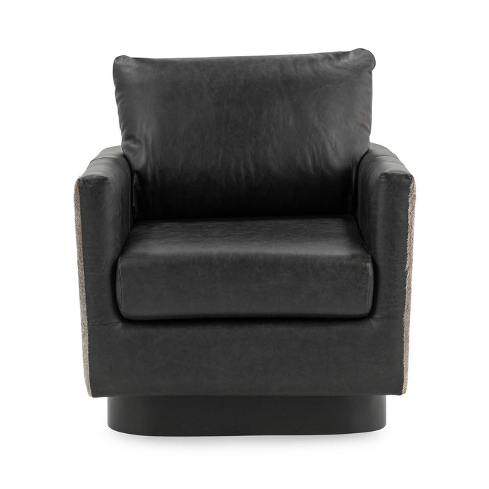 Lathe - Leather/Hide Accent Chair