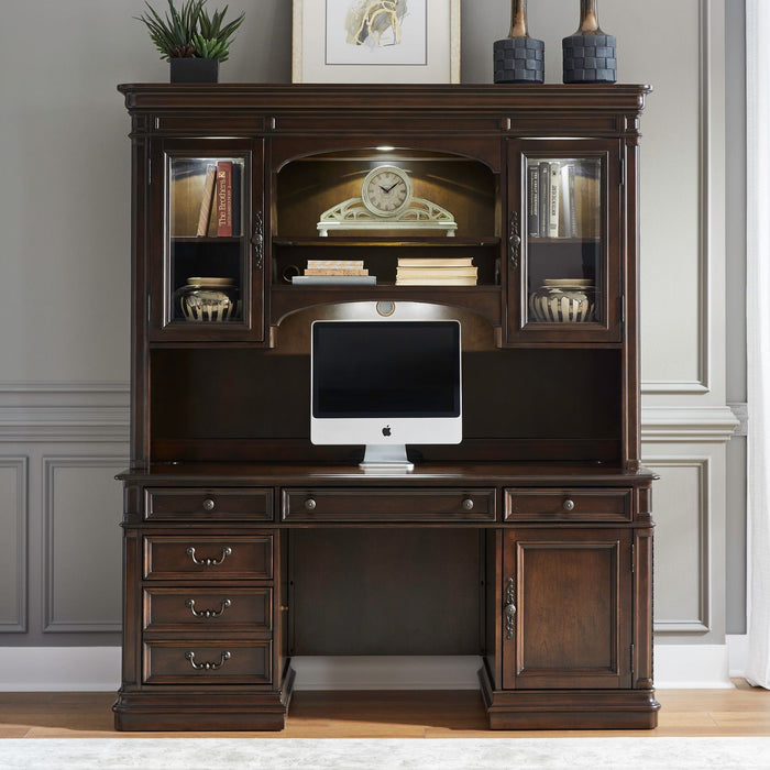 Brayton Manor - 3 Piece Jr Executive Credenza - Cognac