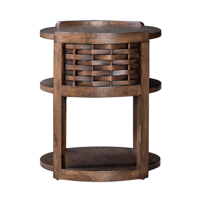 Warren Park - Round End Table - Brown