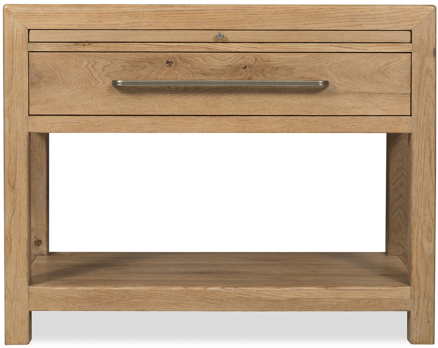 Driftwood - One-Drawer Nightstand With Stone