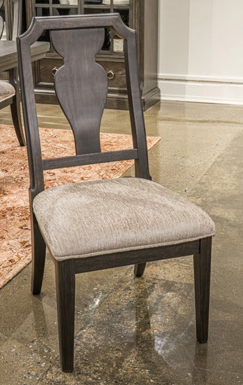 Wickenger - Dining Upholstered Side Chair (Set of 2) - Light Gray / Dark Brown