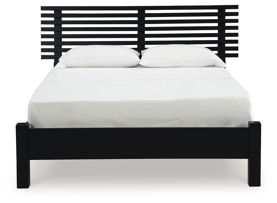 Danziar - Slat Panel Bed With Low Footboard