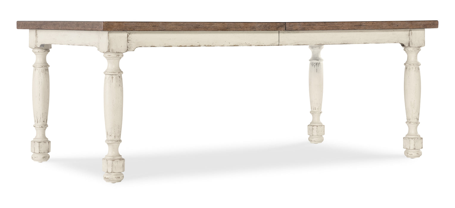 Americana - Leg Dining Table With One 22" Leaf - White