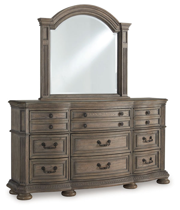 Ardenfield - Dresser And Mirror - Light Brown