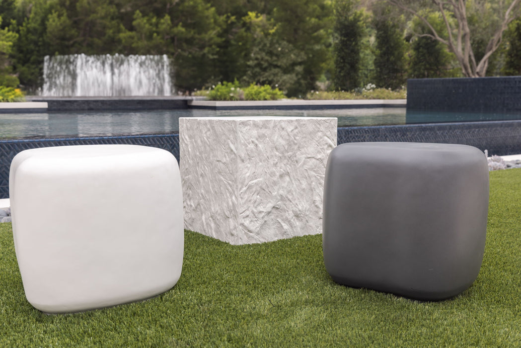Bazaar - Pebble End Table - Bone