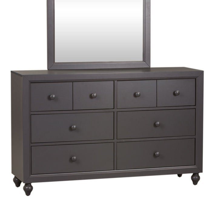 Cottage View - 6 Drawer Dresser - Dark Gray