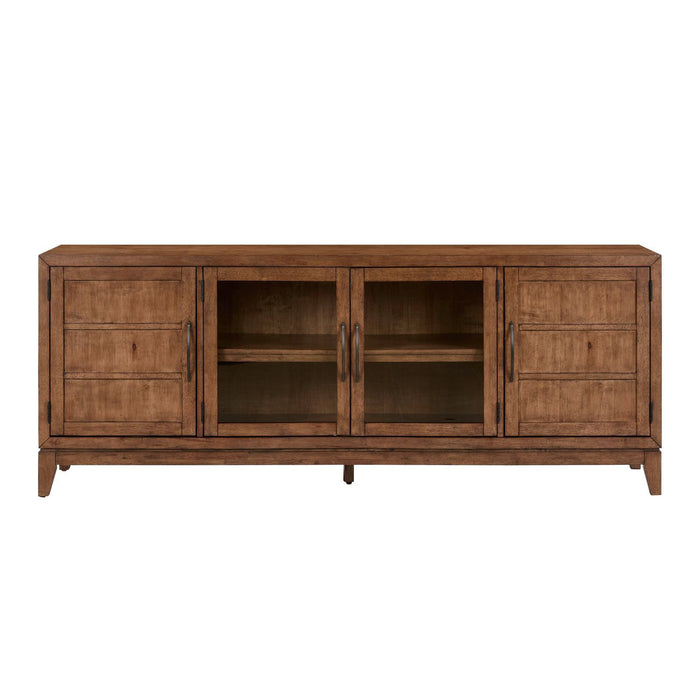 Shaker Lakes - 82" TV Console - Brown