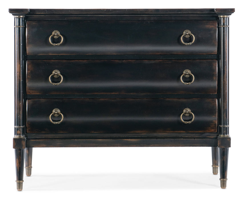 Charleston - Three Drawer Chest, Armoire Base - Black