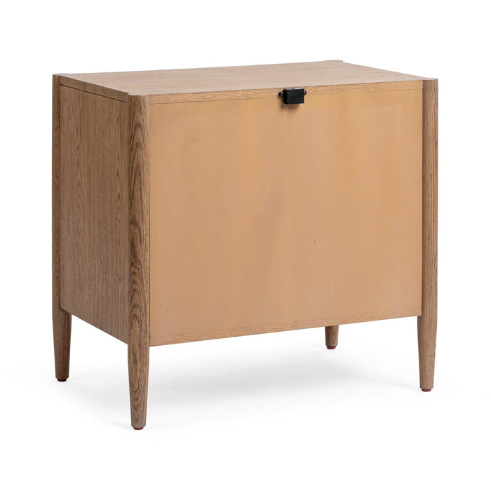 Alisen - 2 Drawer Nightstand - Napa Grove