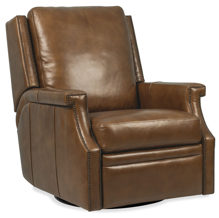 RC - Collier Power Swivel Glider Recliner - Brown