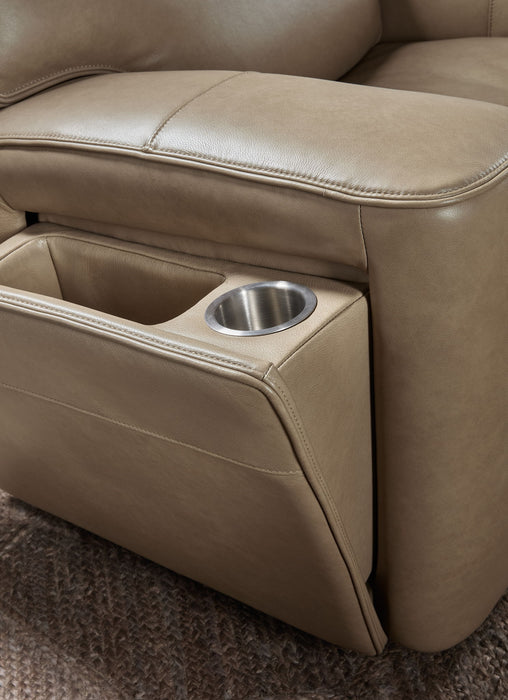 MS - Riverton Power Gliding Recliner With Power Headrest And Lumbar - Brown