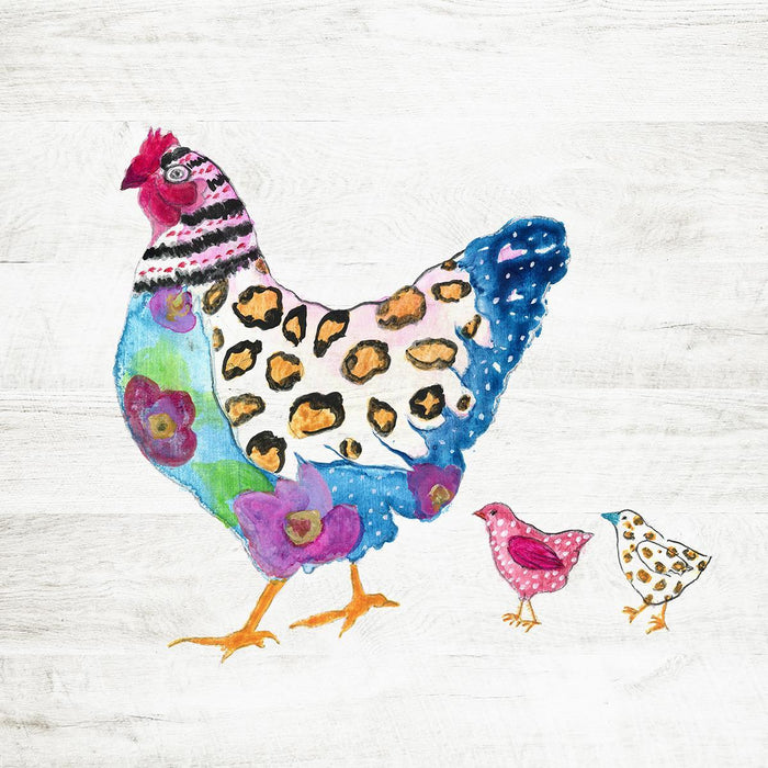 Funky Chicken By Tava Studios (Framed) (Small) - Beige