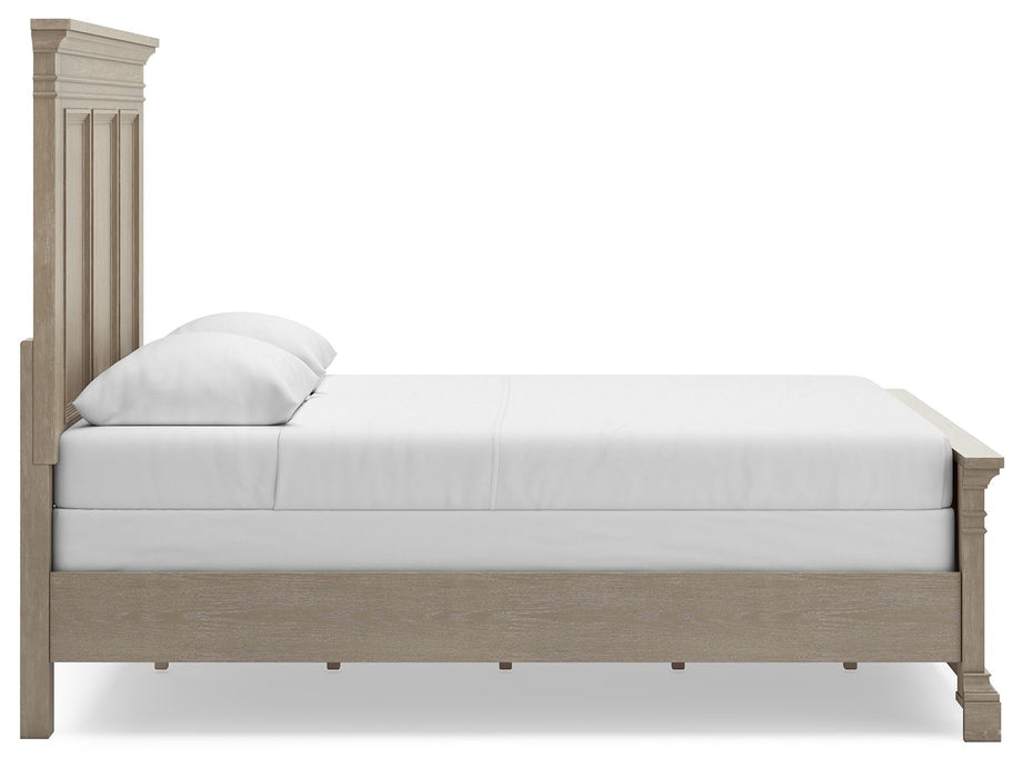 Vallardia - Queen Panel Bed - Light Grayish Brown