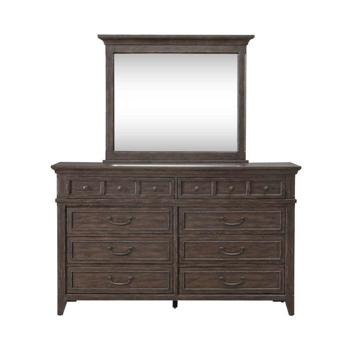 Paradise Valley - Dresser & Mirror - Dark Brown