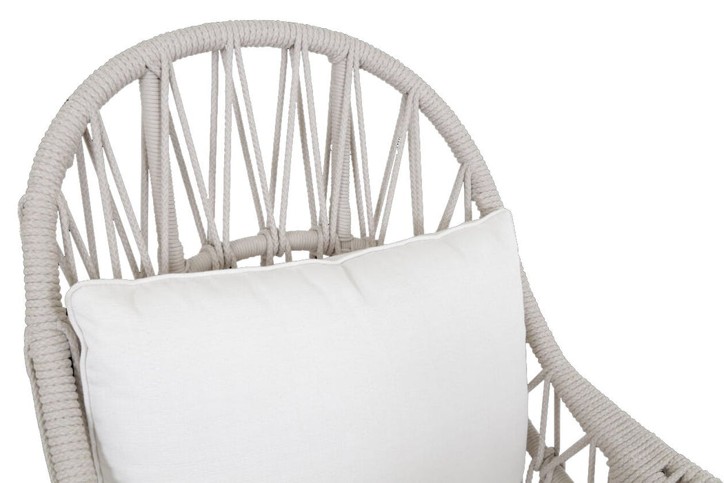 Dana - Rope Wing Chair, With Self Welt - Linen Canvas