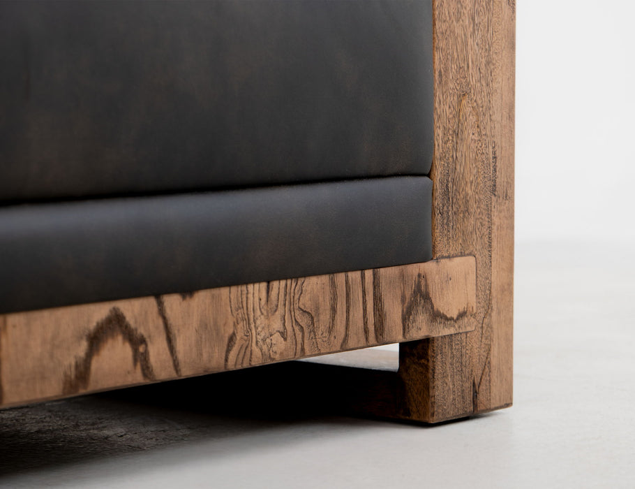 Ancora - Loveseat - Dark Gray / Light Brown