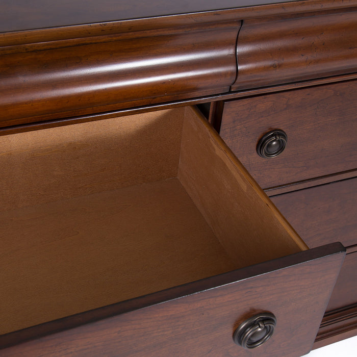 Rustic Traditions - 8 Drawer Dresser - Dark Brown