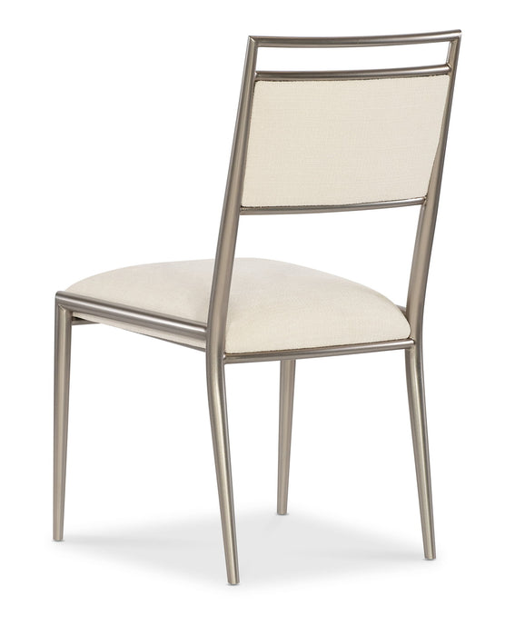 Geometry - Metal Side Chair - Radiance / Beige