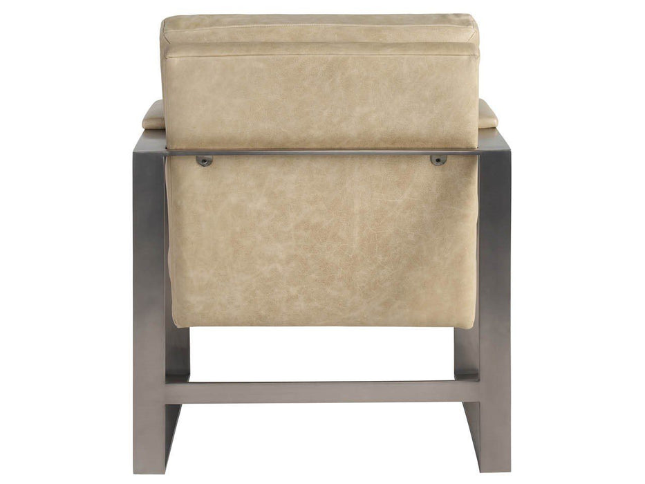 Avaline - Corbin Accent Chair - Light Brown / Pearl Silver