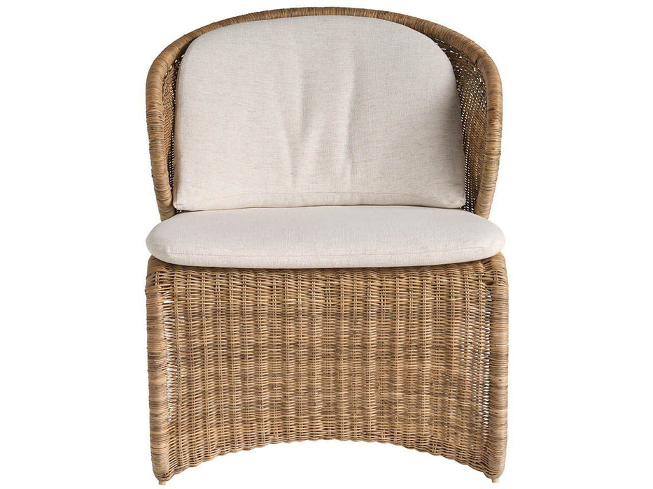 Oasis - Lounge Chair - Light Brown / White