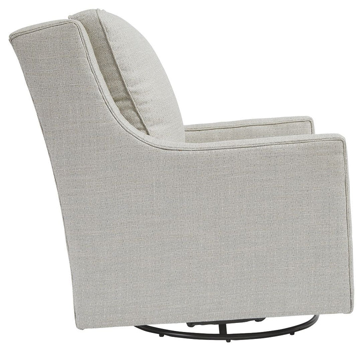 Kambria - Swivel Glider Accent Chair - Frost