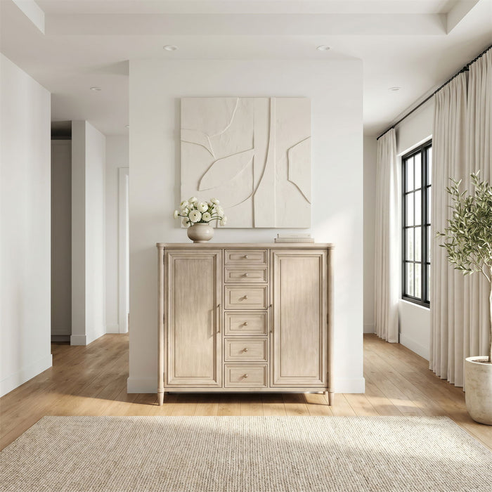 Rochelle Park - 2 Door 5 Drawer Chest - Smokey Taupe