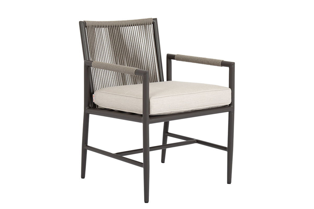 Pietra - Dining Chair, No Welt - Echo Ash / Dark Gray