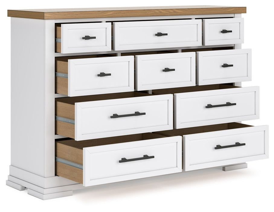 Ashbryn - Dresser - White / Natural