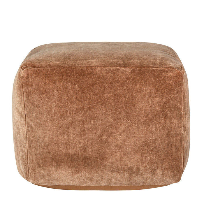 Heirloom - Velvet Pouf - Hazel