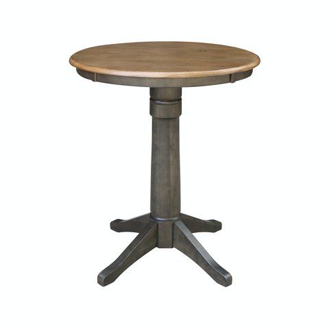 Dining Essentials - 30"Round Table Top w/36"H Transitional Pedestal w/Extension