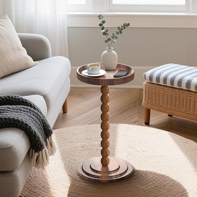 Spot Table-Brown Spindle