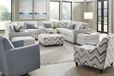 3500 Queenstown Pebble Accent Ottoman