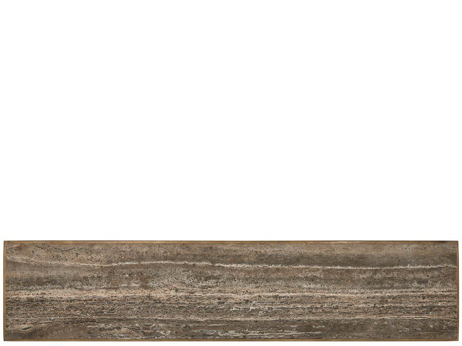 Montclair - Brindle Console - Light Brown / Dark Brown