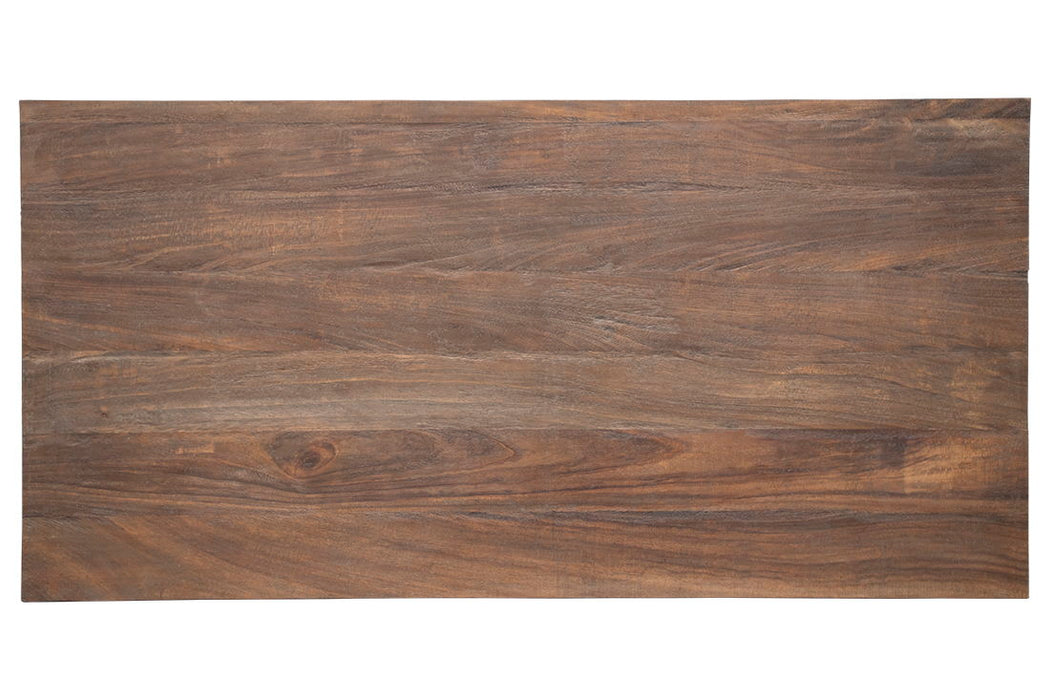 Rock Valley - Table - White / Brown