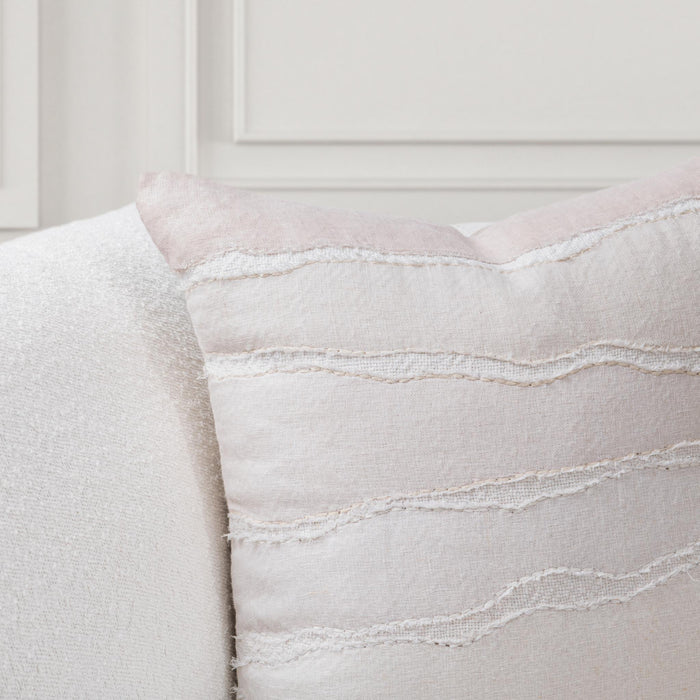 Villa Classics - Bikram 22" x 22" Accent Pillow - Ivory / Natural