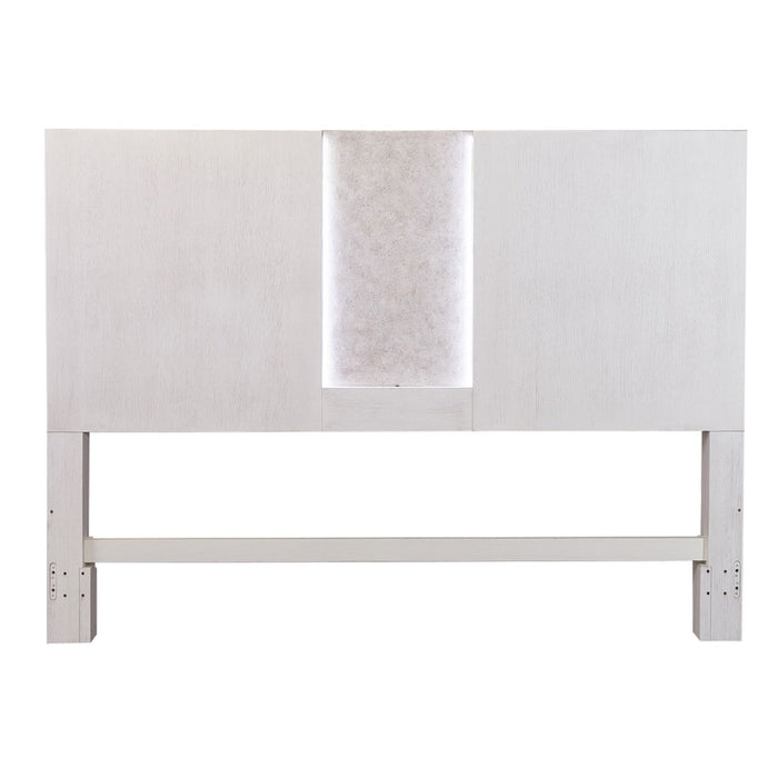 Mirage - King Travertine Panel Headboard - White