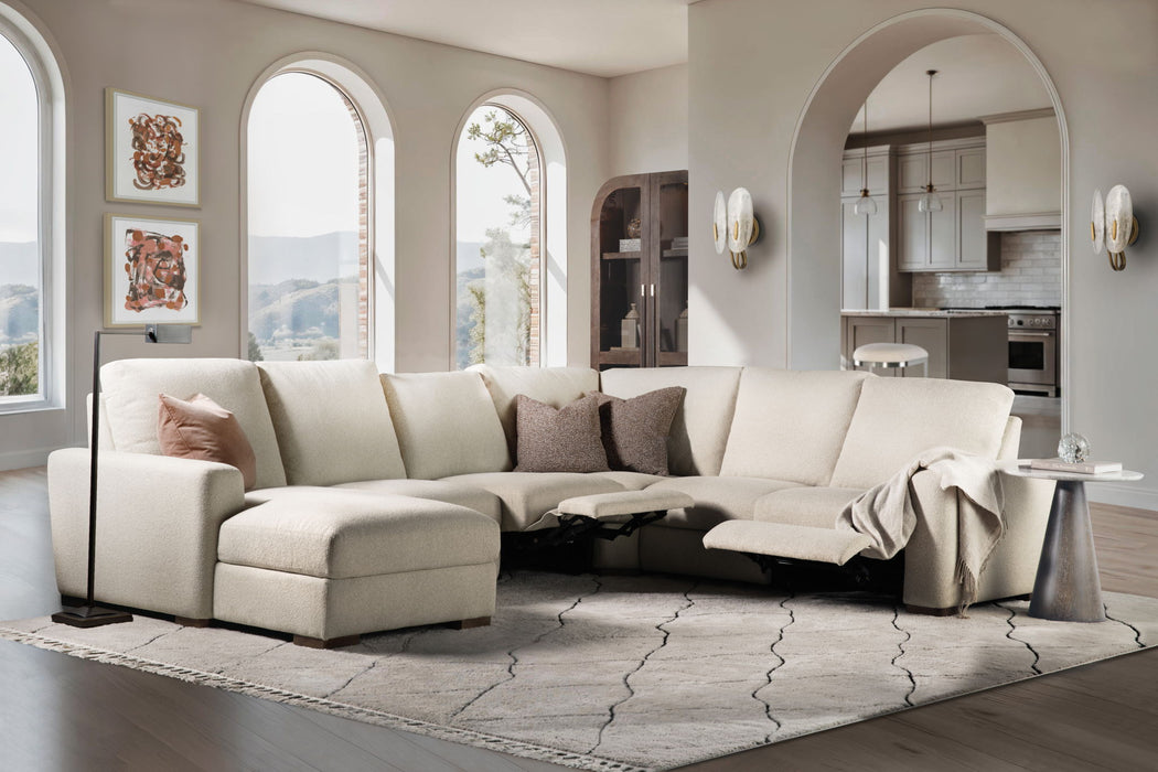 MS - Optimus Five-Seat Power Sectional - Beige