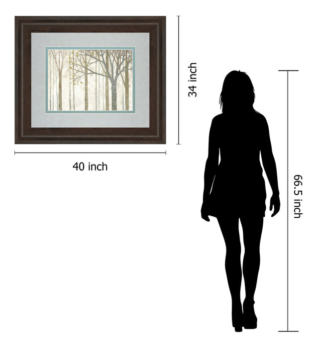 In Springtime No Border By Katherine Lowell - Framed Print Wall Art - Beige