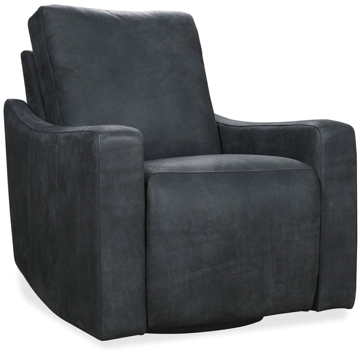 Lewis - Power Swivel Recliner - Black